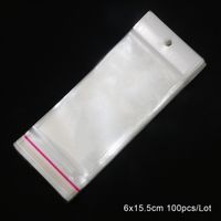 Simple Style Commute Solid Color Plastic Jewelry Packaging Bags sku image 6