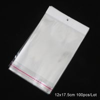 Simple Style Commute Solid Color Plastic Jewelry Packaging Bags sku image 20