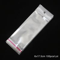 Simple Style Commute Solid Color Plastic Jewelry Packaging Bags sku image 8