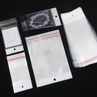 Simple Style Commute Solid Color Plastic Jewelry Packaging Bags main image 2