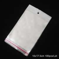 Simple Style Commute Solid Color Plastic Jewelry Packaging Bags sku image 18