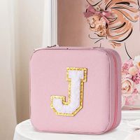 Simple Style Commute Letter Pu Leather Jewelry Boxes main image 3