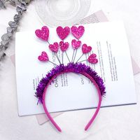 Valentine's Day Romantic Heart Shape Cloth Holiday Daily Headband main image 5