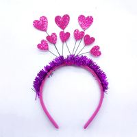 Valentine's Day Romantic Heart Shape Cloth Holiday Daily Headband main image 3