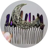 Women's Vintage Style Crown Alloy Plating Insert Comb main image 5