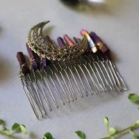 Women's Vintage Style Crown Alloy Plating Insert Comb main image 1