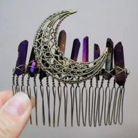 Women's Vintage Style Crown Alloy Plating Insert Comb main image 2