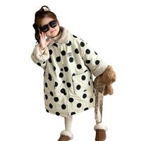 Cute Round Dots Cotton Blend Polyester Girls Outerwear main image 3