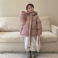 Classic Style Solid Color Cotton Girls Outerwear main image 2