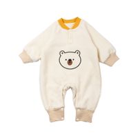 Casual Bear Polyester Baby Rompers main image 3