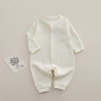 Basic Solid Color Cotton Baby Rompers sku image 14