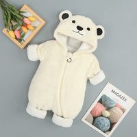 Casual Bear Cotton Baby Rompers sku image 6