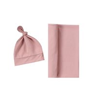 Simple Style Solid Color Cotton Spring Receiving Blanket Baby Accessories main image 2