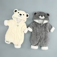 Casual Bear Cotton Baby Rompers main image 4