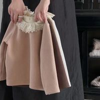 Princess Cute Pastoral Solid Color Cotton Hoodies & Sweaters main image 4