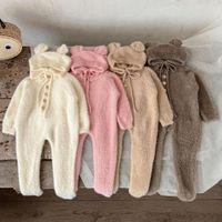 Simple Style Solid Color Cotton Baby Rompers main image 6