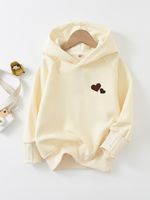 Kids Hoodies Long Sleeve Cute Pastoral Heart Shape sku image 3