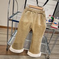 Vintage Style Color Block Corduroy Pants & Leggings sku image 8