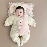 Cute Rabbit Polyester Baby Rompers sku image 1