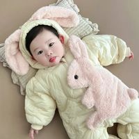 Cute Rabbit Polyester Baby Rompers main image 4