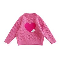 Cute Simple Style Heart Shape Polyester Hoodies & Sweaters main image 4