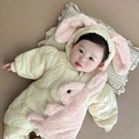 Cute Rabbit Polyester Baby Rompers main image 3