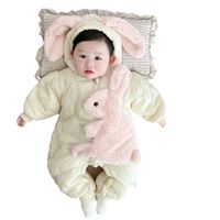 Cute Rabbit Polyester Baby Rompers main image 2
