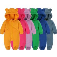 Casual Solid Color Cotton Jumpsuits main image 2
