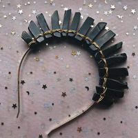 Women's Vintage Style Ethnic Style Crown Crystal Hair Band sku image 2