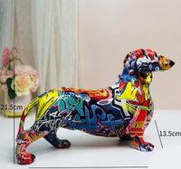 Retro Künstlerisch Hund Kunstharz Ornamente Künstliche Dekorationen sku image 4