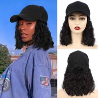Women's African Style Street High Temperature Wire Short Curly Hair Wigs sku image 1
