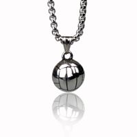 Simple Style Basketball Football Stainless Steel Plating Pendant Necklace sku image 1