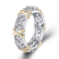 Elegant Streetwear Geometric Alloy Plating Inlay Zircon Women's Rings main image 3