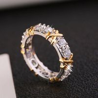 Elegant Streetwear Geometric Alloy Plating Inlay Zircon Women's Rings main image 2