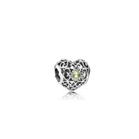 Simple Style Commute Heart Shape Alloy Inlay Birthstone Jewelry Accessories sku image 8