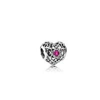 Simple Style Commute Heart Shape Alloy Inlay Birthstone Jewelry Accessories sku image 7