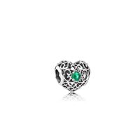 Simple Style Commute Heart Shape Alloy Inlay Birthstone Jewelry Accessories sku image 5