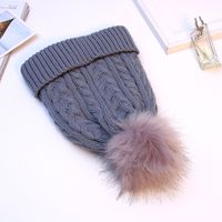 Women's Simple Style Solid Color Pom Poms Eaveless Wool Cap sku image 5