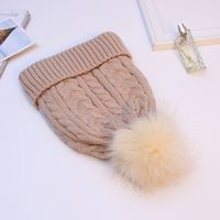 Women's Simple Style Solid Color Pom Poms Eaveless Wool Cap sku image 6