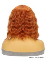 امرأة جنسي غير رسمي يوم الاجازة سلك درجة حرارة عالية مركز التقسيم تجعيد الشعر شعر مستعار main image 2