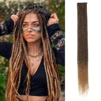 Unisex African Style Casual Carnival High Temperature Wire Centre Parting Ponytail Wigs sku image 1