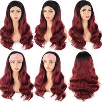 Women's Sweet Casual Street High Temperature Wire Centre Parting Long Curly Hair Wigs sku image 5