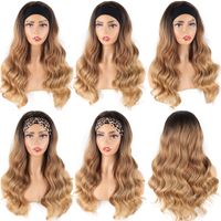 Women's Sweet Casual Street High Temperature Wire Centre Parting Long Curly Hair Wigs sku image 3