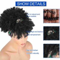 Women's Simple Style Party Stage Street High Temperature Wire Long Bangs Short Curly Hair Wig Net main image 5