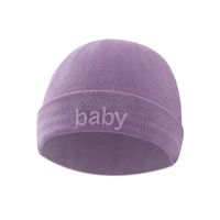 Baby Girl's Baby Boy's Cute Solid Color Baby Hat sku image 1
