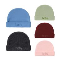 Baby Girl's Baby Boy's Cute Solid Color Baby Hat main image 3