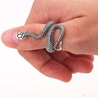 Classic Style Commute Snake Alloy Plating Gold Plated Men's Rings main image 3