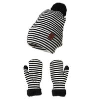 Children Unisex Korean Style Stripe Wool Cap sku image 1