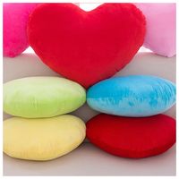 Süß Herzform Einfarbig Pp-baumwolle Dekokissen main image 5