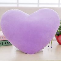 Cute Heart Shape Solid Color Pp Cotton Throw Pillow sku image 3